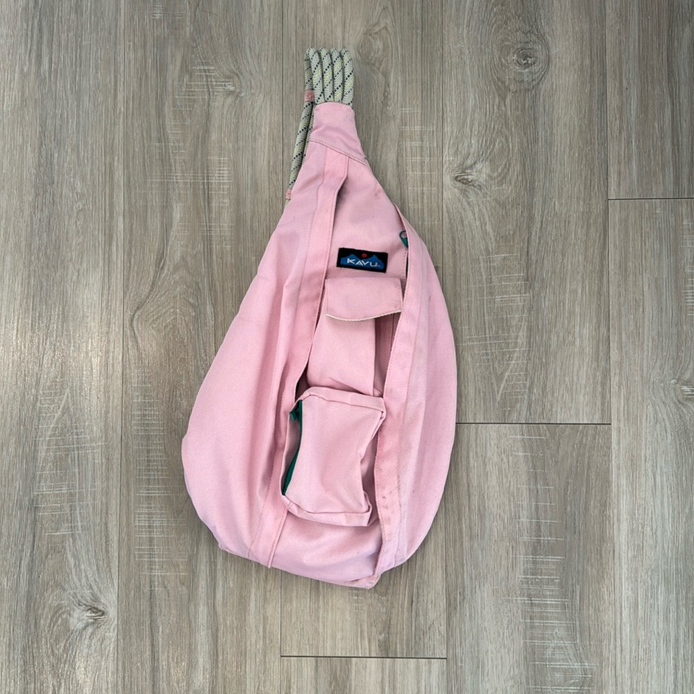 KAVU Bag Pink Rope Sling Crossbody